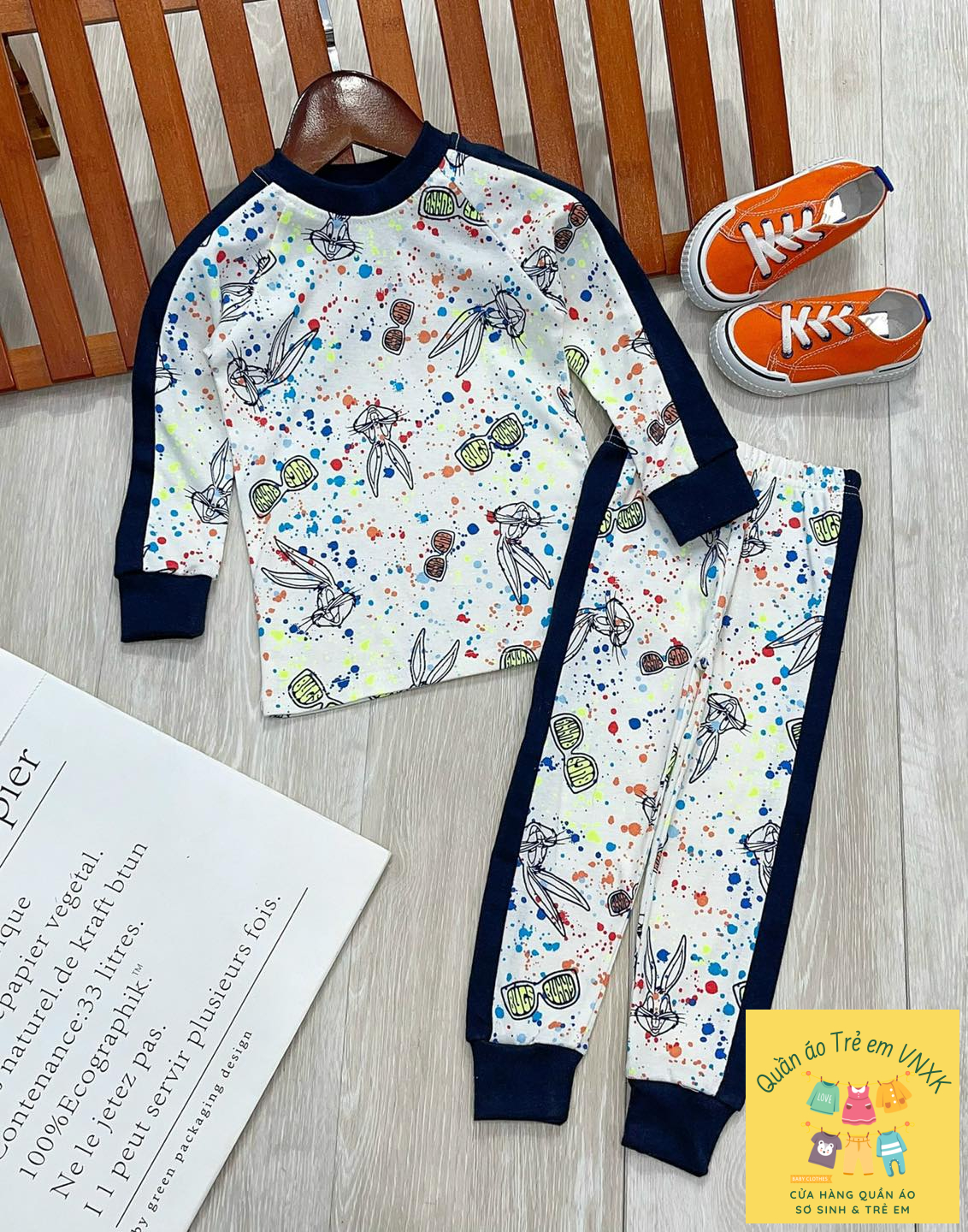 Bộ đồ ngủ Pyjama tay dài cho bé trai Từ 20kg - 22kg Chất vải thun cotton borip co giãn mềm mại Giữ ấm cho mùa lạnh Nhiều họa tiết dễ thương