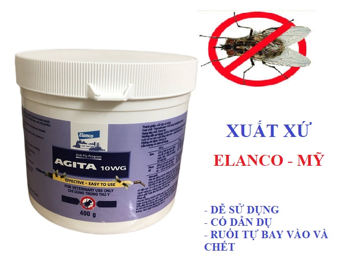 Thuốc diệt ruồi Agita 10WG cty chế biến thực phẩm và các bãi rác