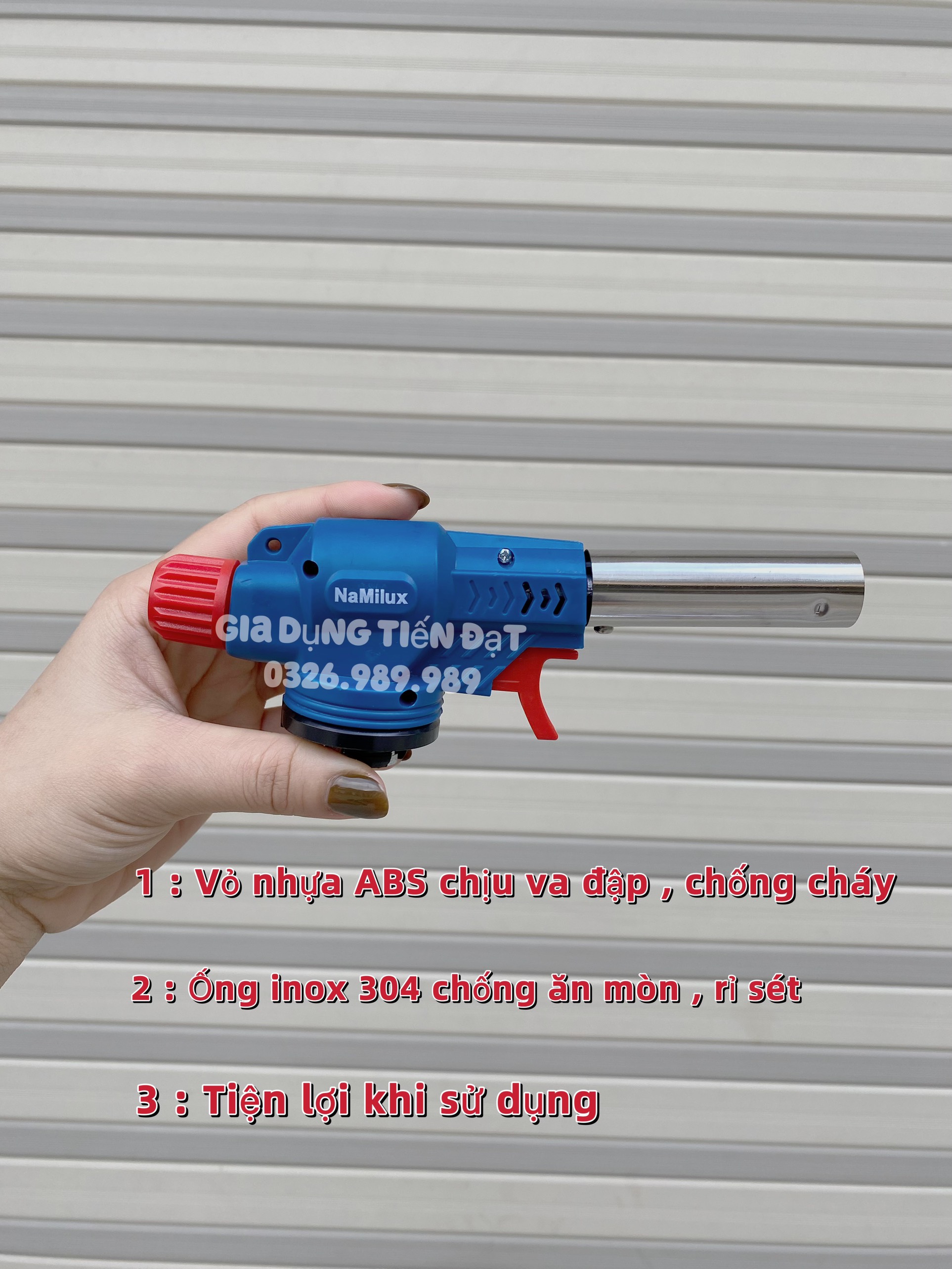 Khò ga mini namilux ts1719rn - cây khò ga ts-1719rn - khò gas dễ sử dụng - bh 6 tháng