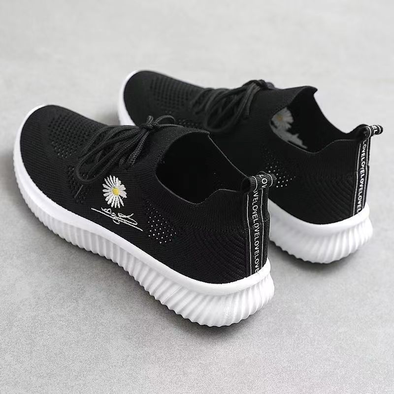 Giày sneaker thể thao nữ hàn quốc buộc dây đế 3.5cm êm chân thoáng khí siêu nhẹ phù hợp đi bộ, đi chơi, đi tập A99 V393 - 2