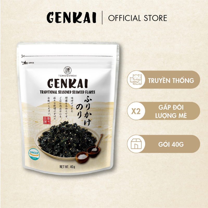Combo 2 gói Rong Biển Trộn Cơm GENKAI - Truyền thống 50g