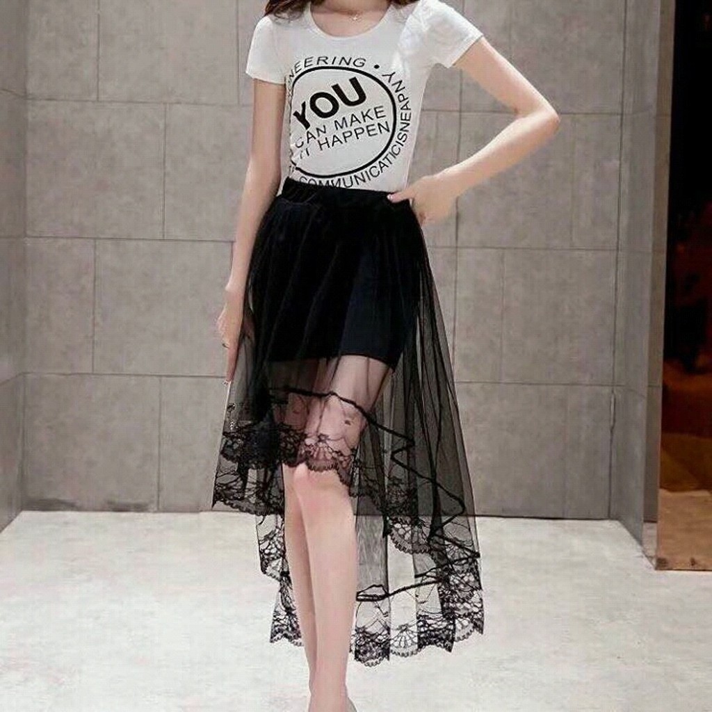 Chân váy ren hình  đuôi cá cho bạn nữ thể hiện nữ tính