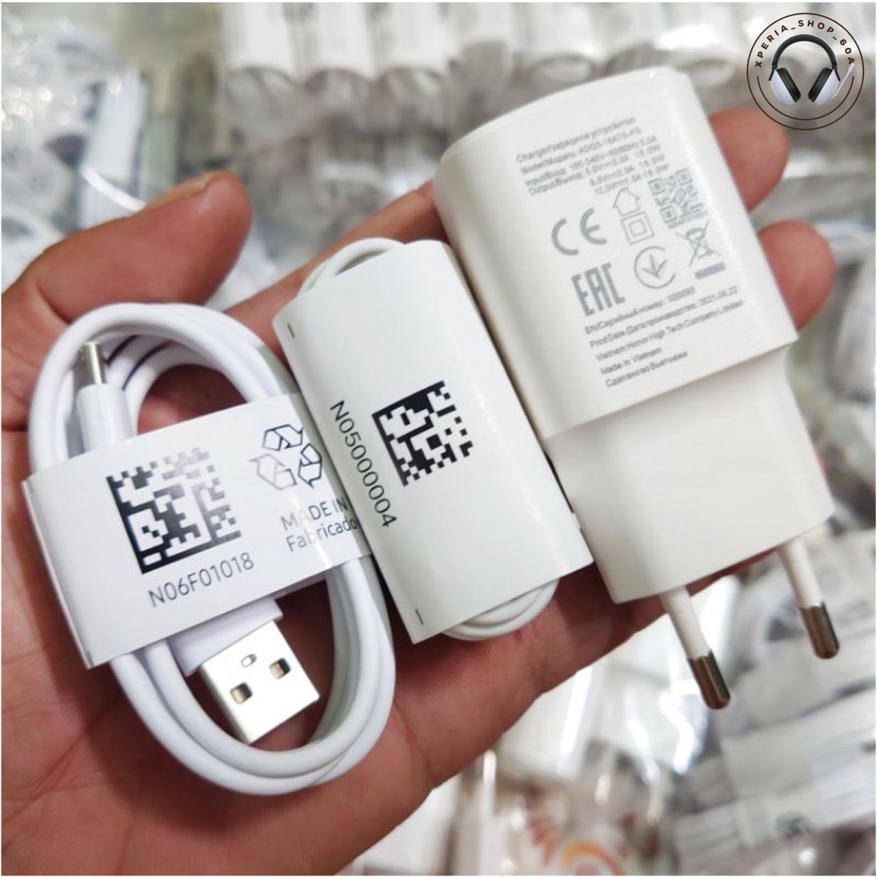 Sạc cáp 18w - tai nghe vsmart - xperia_shop_60a