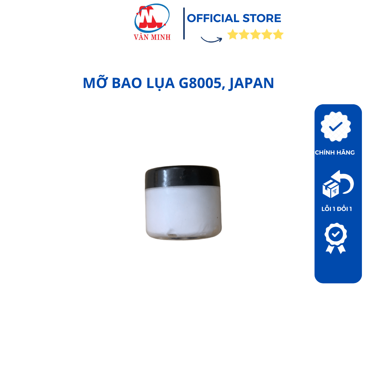 Mỡ bôi trơn bao lụa G8005, hàng JAPAN, bôi trơn film sấy, lô sấy, lô ép máy in, tải nhiệt dùng cho máy in, 20gram