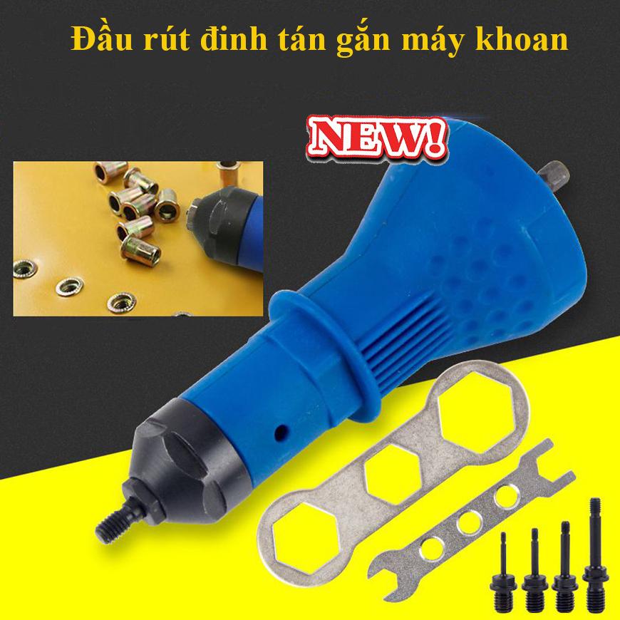 Đầu rút đinh tán gắn máy khoan, Kìm Bấm Đinh Rút Rive, dụng cụ tháo đinh, thao tác dễ dàng , rút đinh nhanh , không tốn thời gian sức lực,Sản phẩm Uy Tín 1 Đổi 1