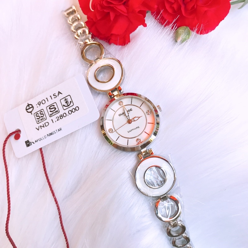 Đồng hồ lắc nữ Sunrise mã 9011SA chính hãng chống nước,chống xước cực tốt