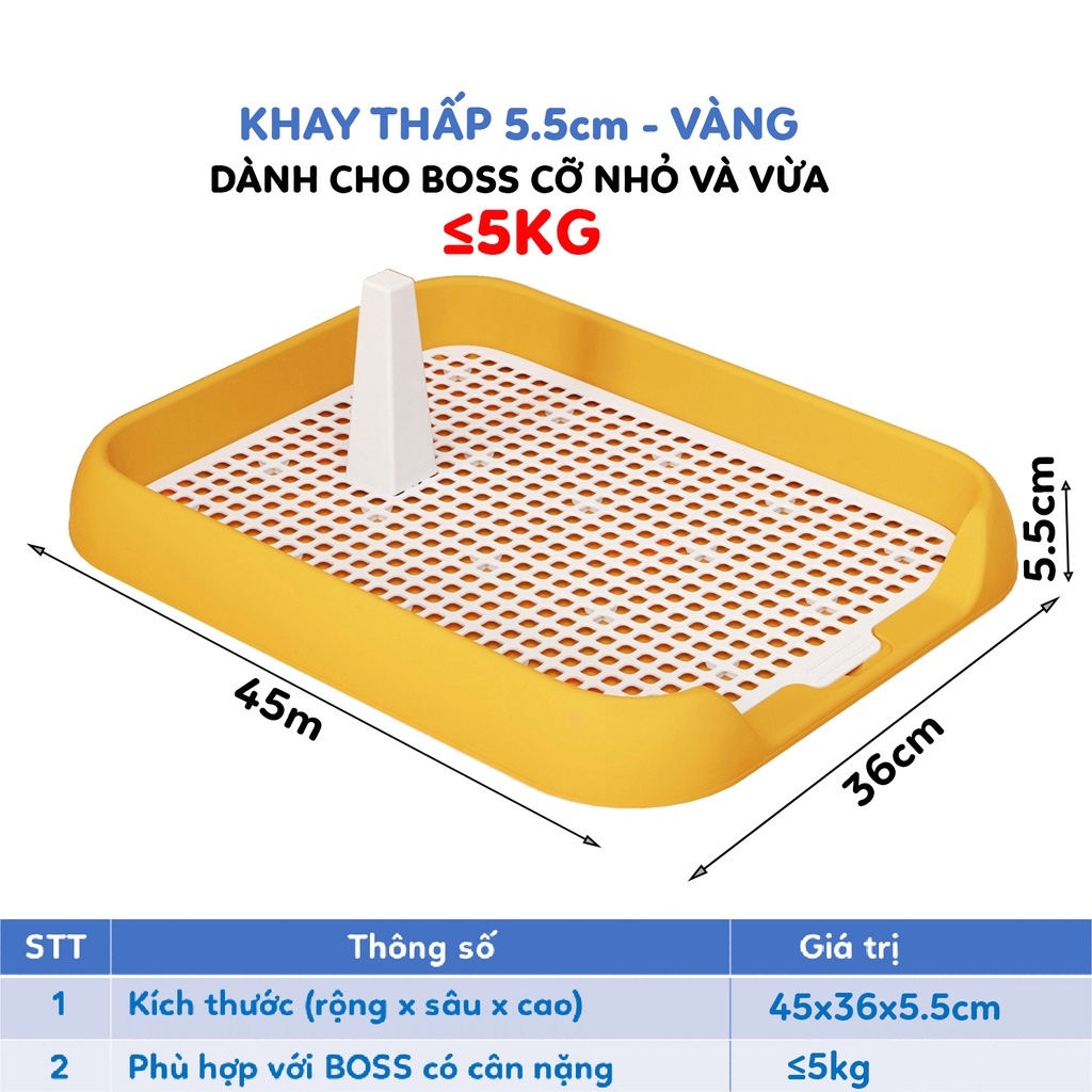 Khay vệ sinh cho chó size lớn cún đực hay cái to nhỏ đều phù hợp Lapeta
