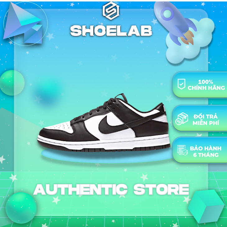 Giày Nike Dunk Panda Low cực hot, Authentic, Full box