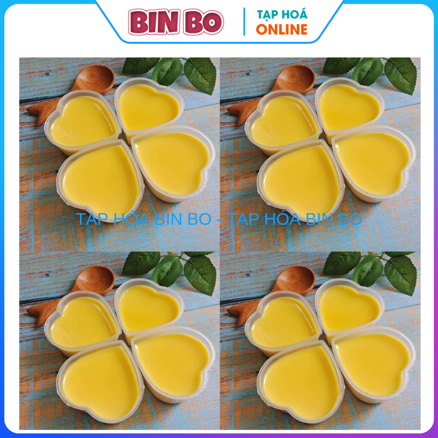 Combo 30 Khuôn Bánh Flan Có Nắp Hình Trái Tim Vĩnh Trường
