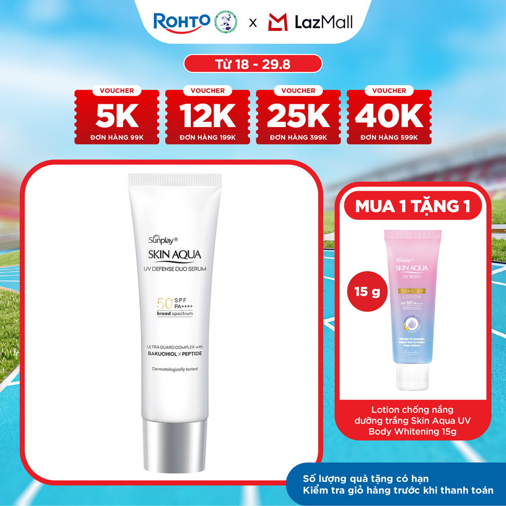 Kem chống nắng dưỡng da chuyên sâu dạng serum Skin Aqua UV Defense Duo Serum 30g