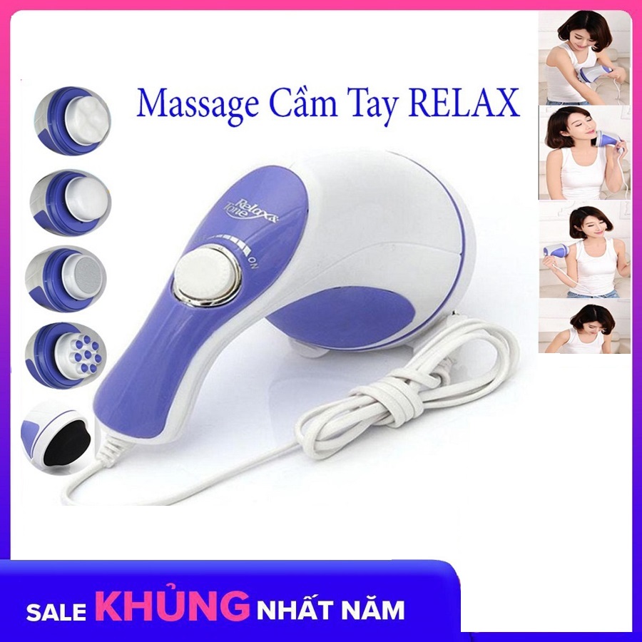 [HCM]Máy massage cầm tay tan mỡ bụng máy massage lưng máy matxa cầm tay RELAX đánh tan mỡ bụng giảm căng thẳng stress. dành cho người già bị đau lưng Bảo hành 12 tháng