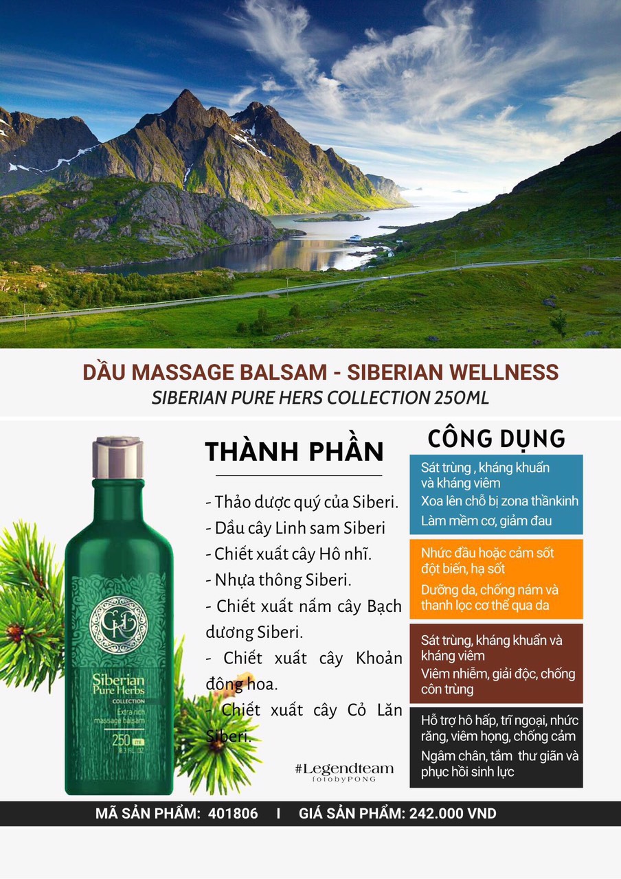 Dầu Massage Balsam Siberian