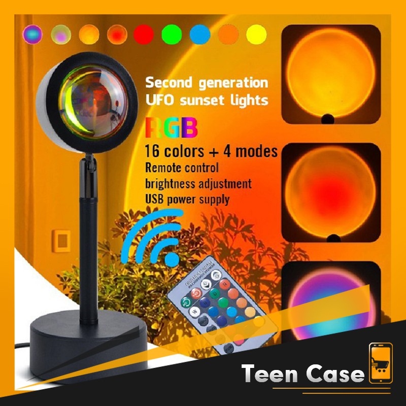 Đèn hoàng hôn 16 màu có điều khiển và 4 màu chuyển đổi màu ảo diệu để chụp ảnh sống ảo quay tiktok