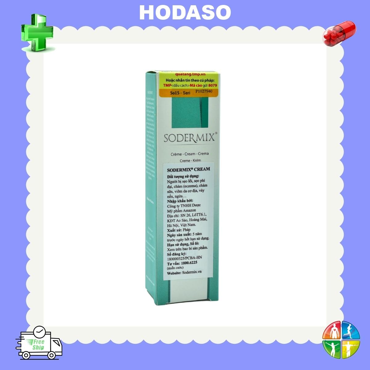 Kem bôi sẹo Sodermix - Hết viêm, giảm ngứa, giảm mẩn đỏ, dưỡng ẩm, làm sáng da, khôi phục vùng da bị tổn thương