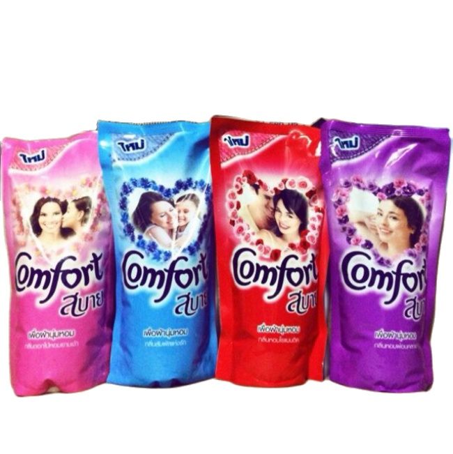 1 gói Nước xả vải Comfort Thái 580ml màu tím