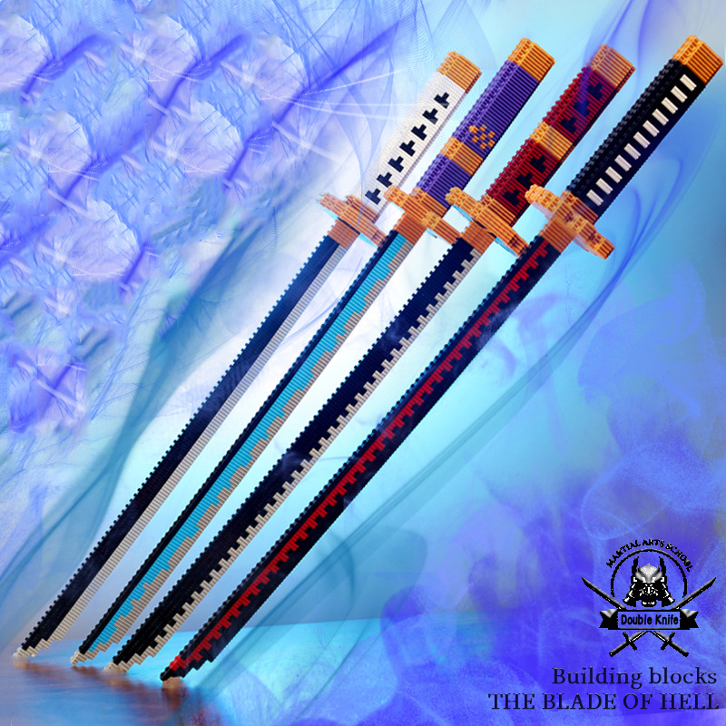Đồ Chơi Lắp Ráp Kiểu LEGO Mô Hình Kiếm Katana Của Zoro Trong Đảo Hải Tặc One Piece LINKGO Với 230+ PCS