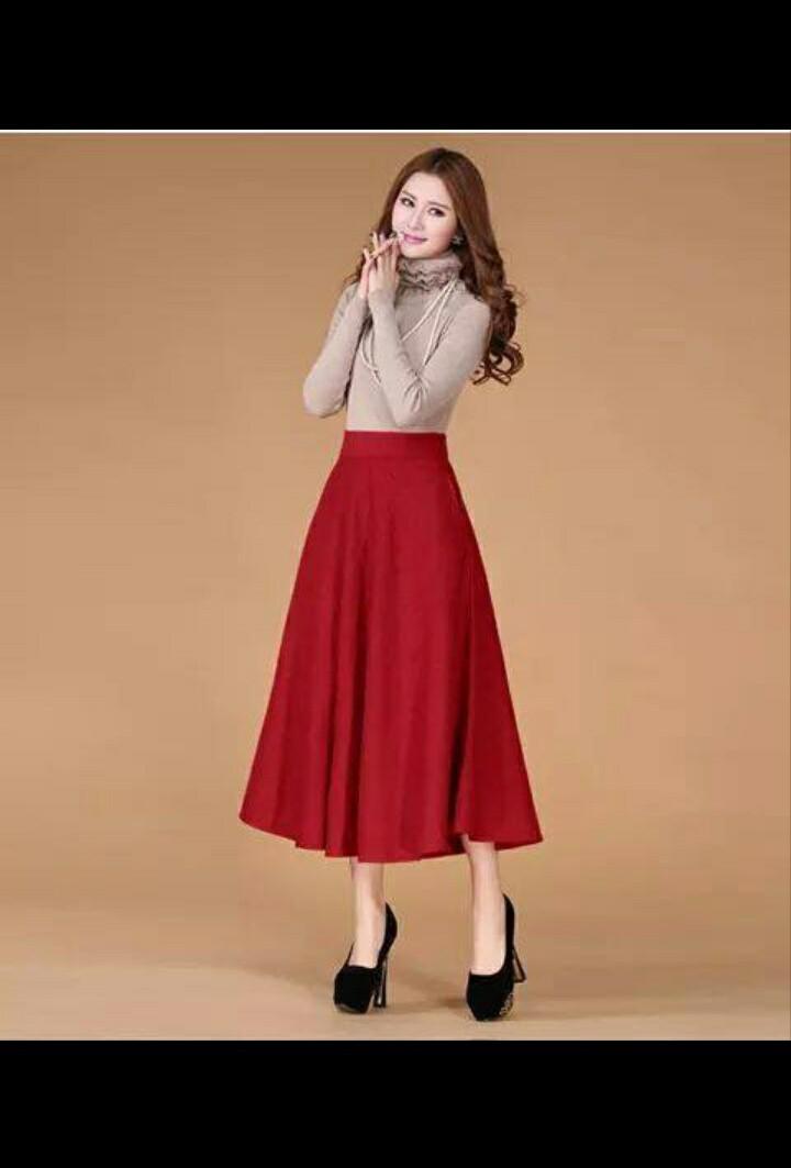 [HCM]Chân váy dài tiểu thư