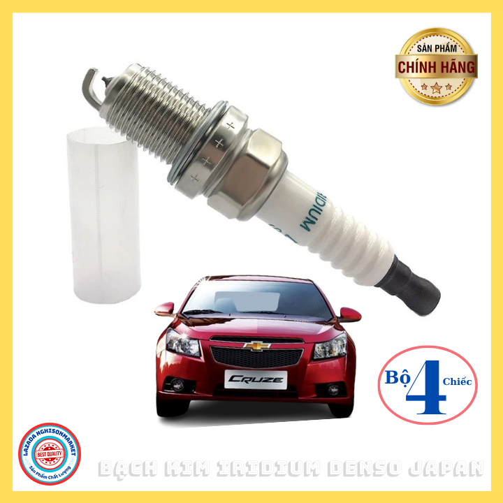 Bugi xe Chevrolet Cruze bạch kim iridium denso japan bộ 4 chiếc