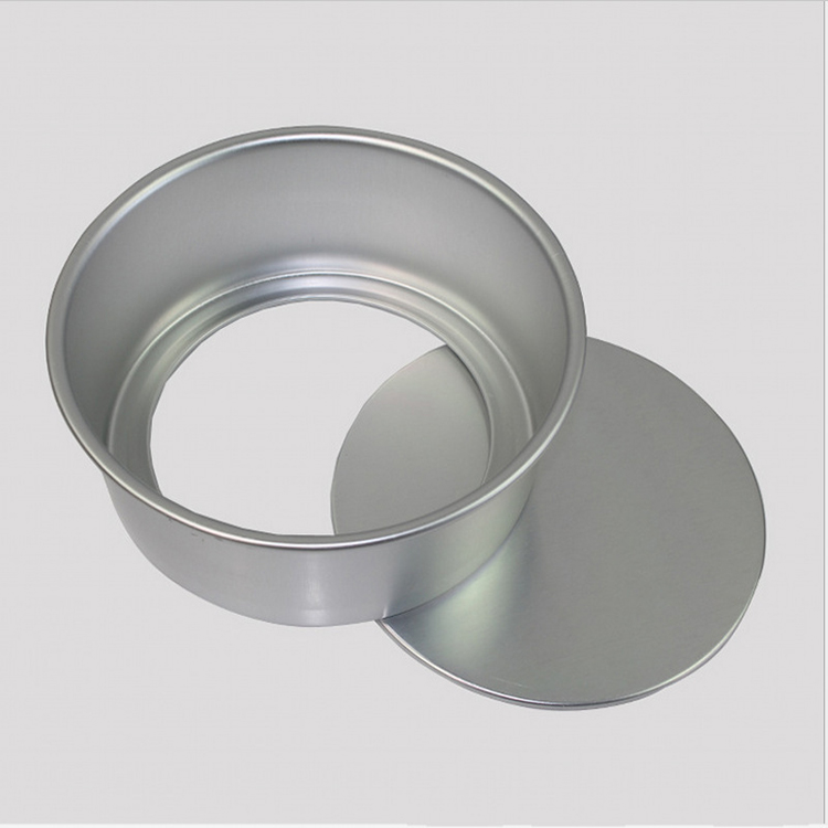 Khuôn nhôm khuôn bánh bông lan tròn đế rời nhiều size 4 inch
