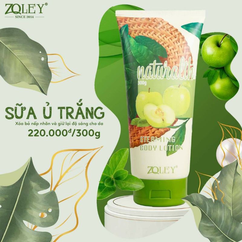 Sữa ủ táo trắng da zoley 300g mẫu mới