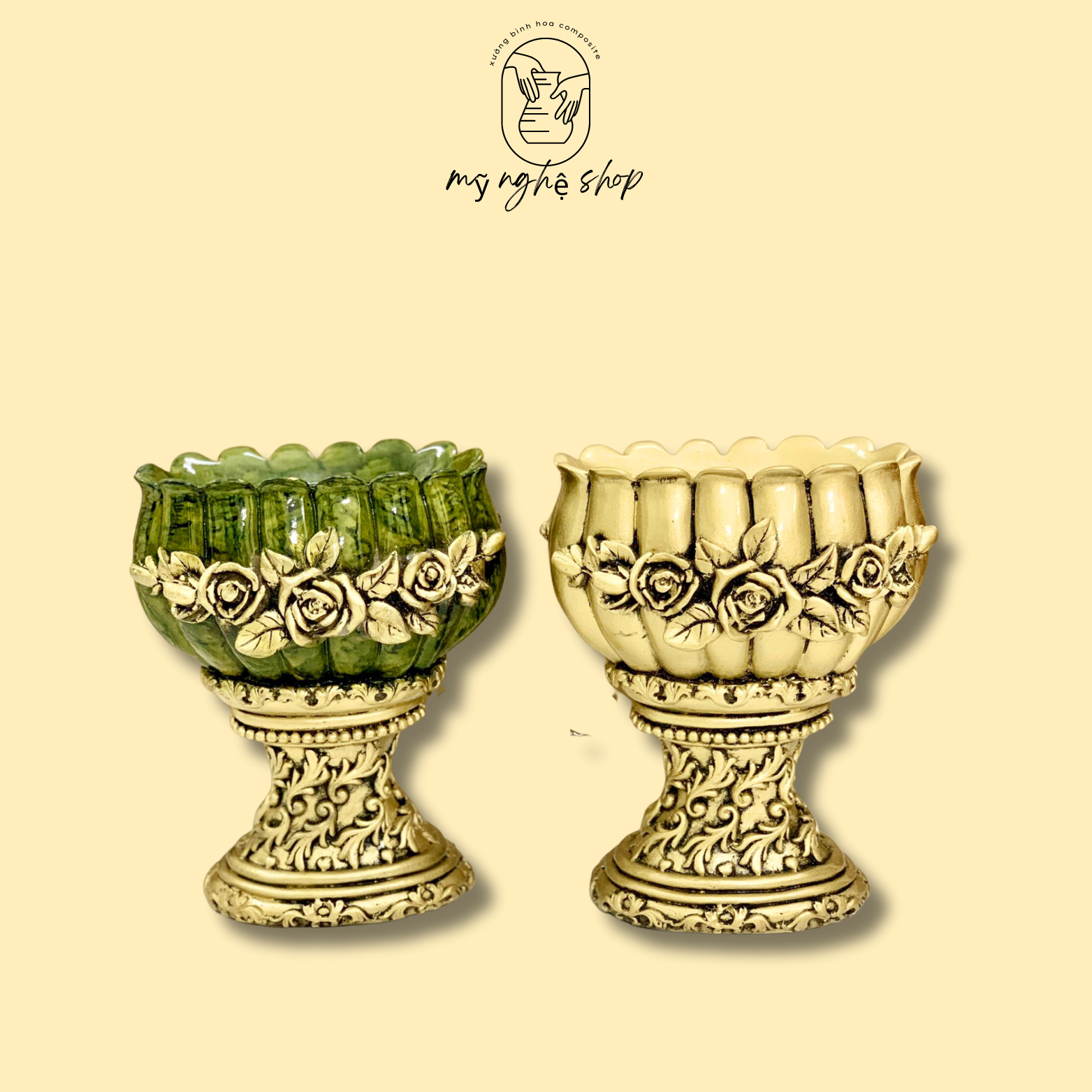 Bình hoa composite mã bình lá bình cắm hoa, bình hoa decor, bình hoa chơi tết Mỹ nghệ shop bình hoa cao cấp