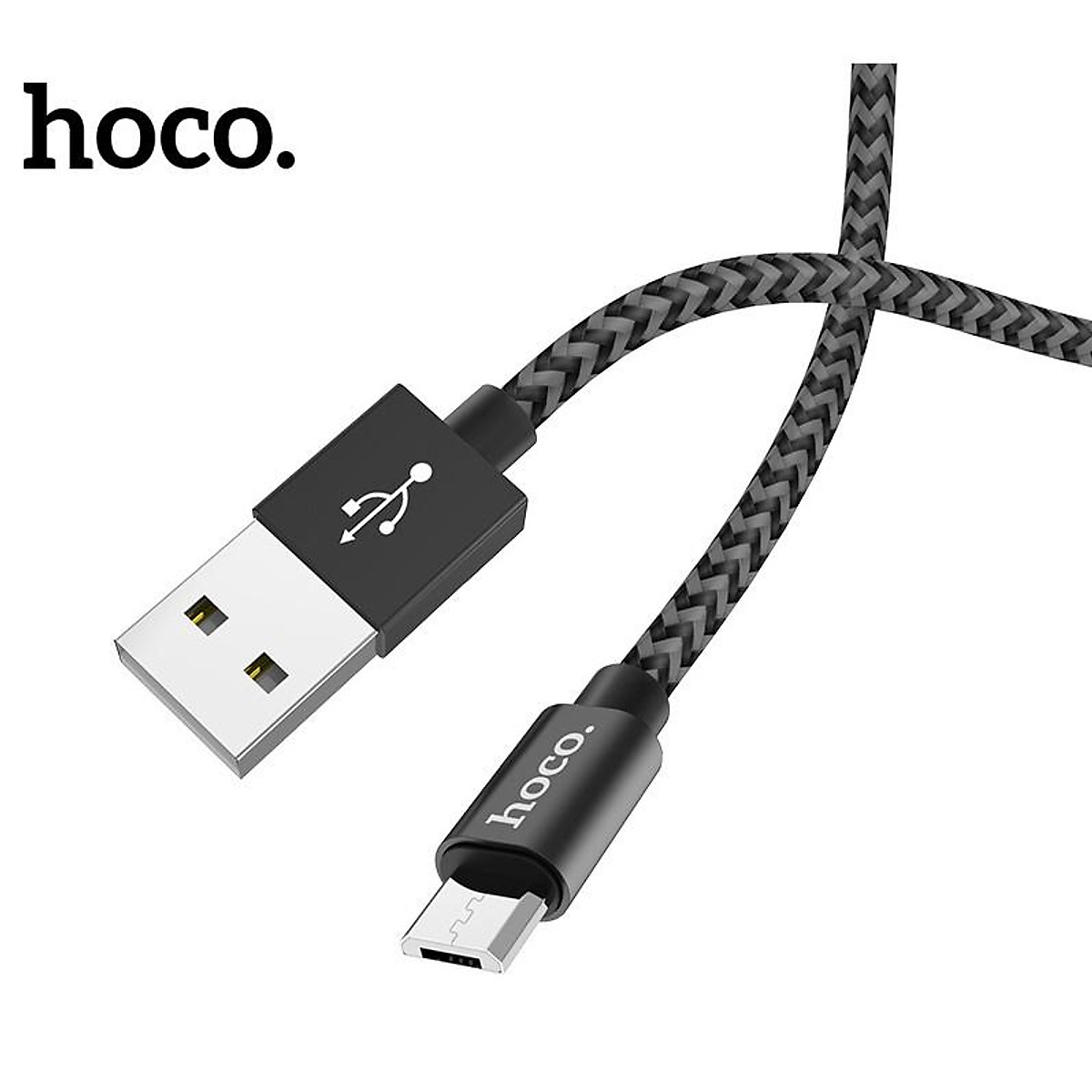 Cáp sạc hoco x14 max 3a cổng lightning / micro usb dây dài 2m
