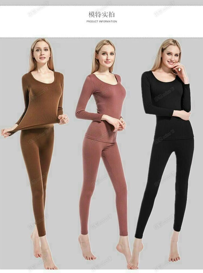 BỘ QUẦN ÁO GIỮ NHIỆT LEN TĂM,QUẦN ÁO GIỮ NHIỆT NỮ LEN CO ZÃN CỰC HOT SIÊU ẤM-NHÀ XINH