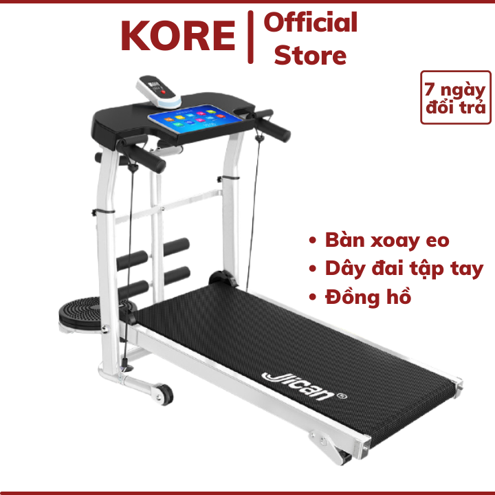 Máy chạy bộ cơ - Máy đi bộ tại nhà không động cơ giúp tập gym tại nhà hiệu quả nhanh hơn