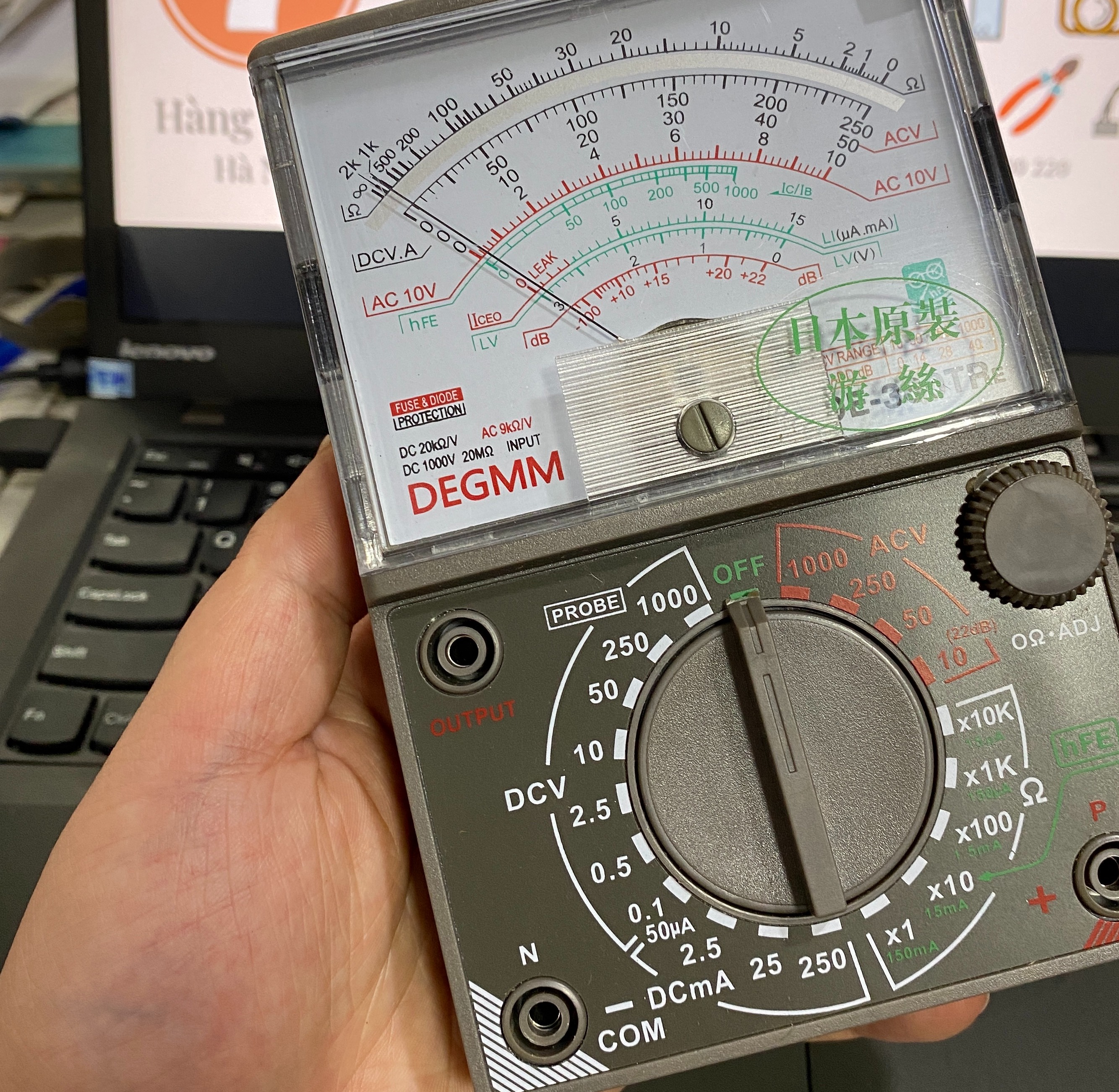 Đồng hồ vạn năng de-360tr