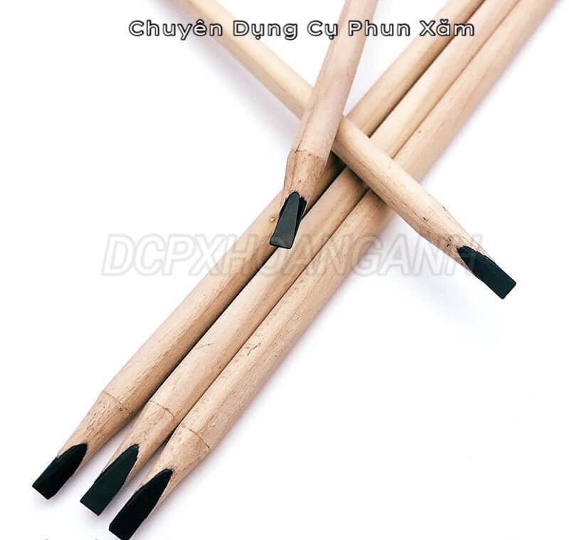 Chì gỗ xịn vẽ sợi chân mày siêu nét có nắp