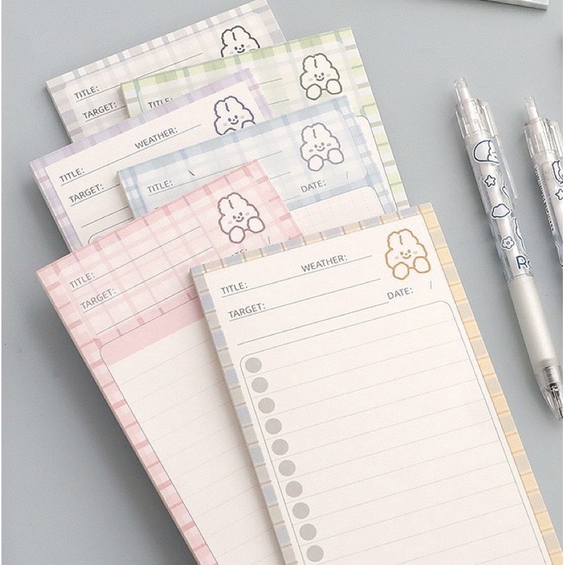 Tập giấy 30 tờ note học từ vựng, viết ghi chú tiện lợi B5 half Telado
