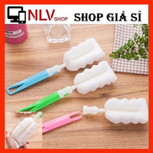 Nlvshop cây rửa ly đầu mút - dụng cụ rửa ly chùi ly