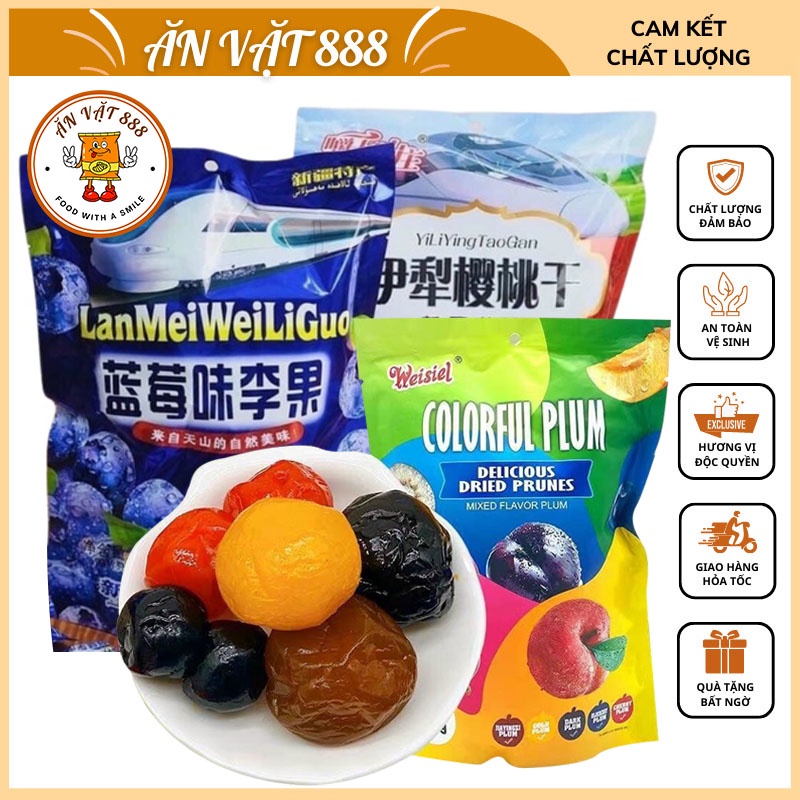 Ô mai xí mụi mix vị Plum Weisiel 408g/ cherry/ việt quất siêu ngon
