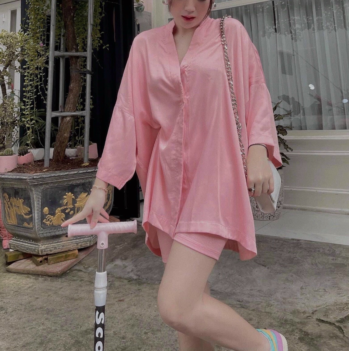 [ Voucher 50k Freeship Max 0 đồng toàn quốc ]SET BỘ. ĐỒ BỘ QUẦN NGỐ ÁO SƠ MI FOMR RỘNG 3 MÀU ĐEN HỒNG TRẮNG