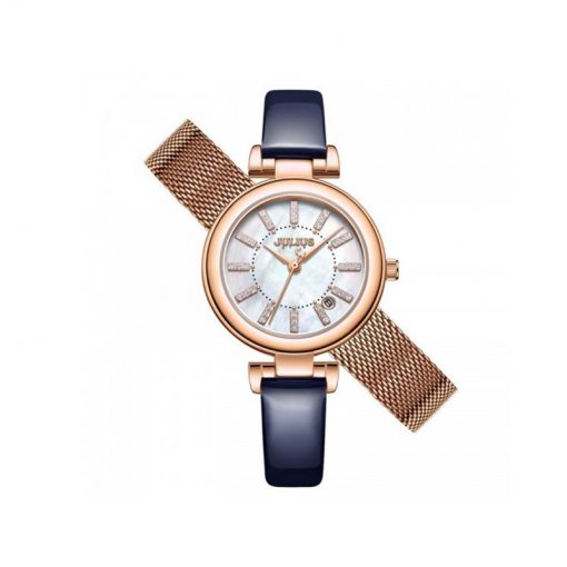 Đồng hồ nữ js-016c julius star hàn quốc dây da