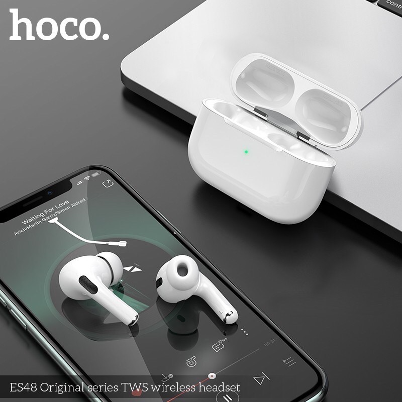 Tai nghe Bluetooth V5.0 Hoco ES48 True Wireless hỗ trợ định vị đổi tên chạm