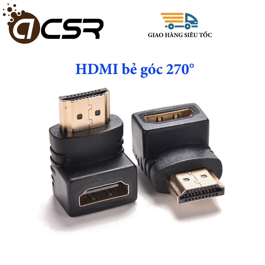 Đầu nối chuyển đổi HDMI bẻ góc chữ L 90 độ