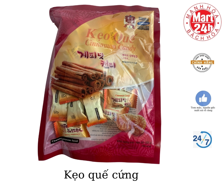 Kẹo quế cứng Hàn Quốc- Cinnamon Candy 200g