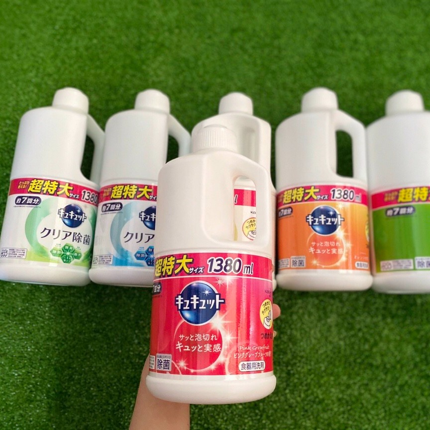 [HCM]Nước rửa chén đậm đặc KAO Nhật Bản vị bưởi - chai 1380ml