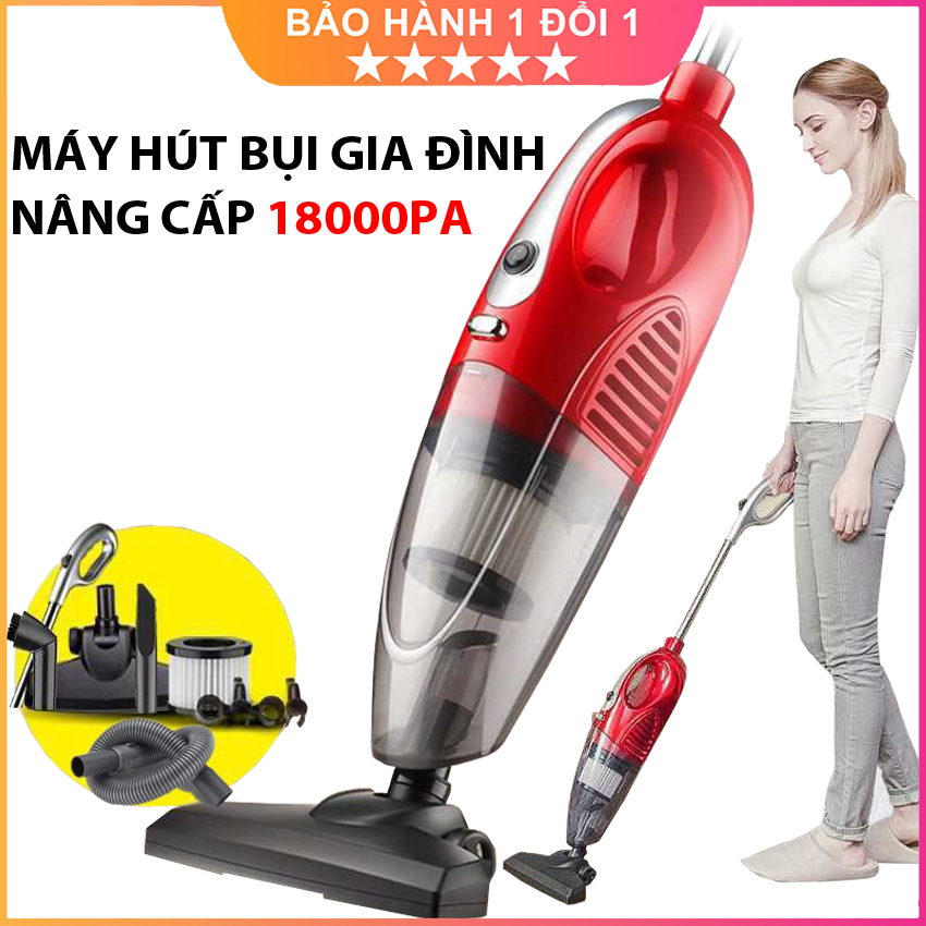 Máy hút bụi đa năng, hút bụi gia đình cầm tay có dây hút siêu khoẻ, lực hút 18000pa, máy hút bụi oto, hút chân không công suất cao 1200w , hút bụi siêu khoẻ, siêu bền, bảo hành 12 tháng