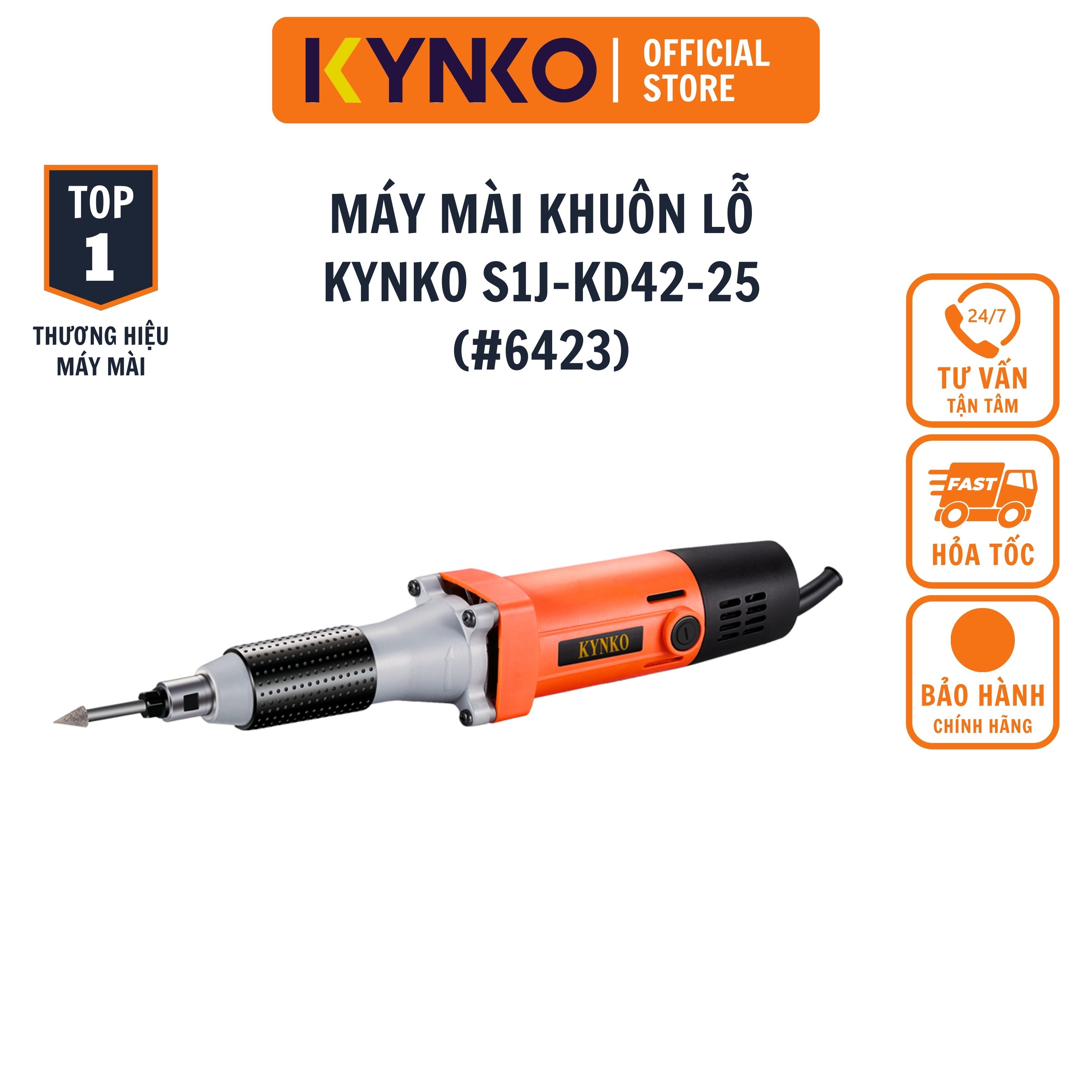 Máy mài thẳng kynko sij- kd42 -25 # 6423 đầu chống bụi chống nước cầm tay chính hãng giá tốt