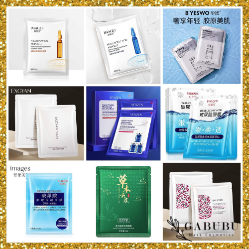 COMBO 50 Mặt Nạ Dưỡng Trắng Da, Giảm Mụn Mờ Thâm, Tái Tạo, Phục Hồi Da và Cấp Ẩm - MIX nhiều loại nội địa Trung CAO CẤP