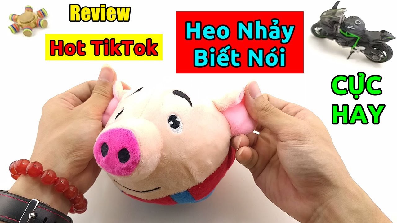 Heo bông biết nhảy biết nói - sạc pin