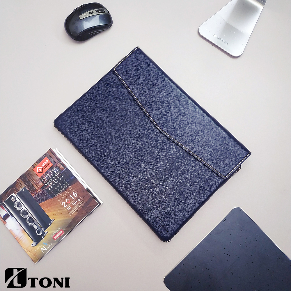 Bao da thật handmade TONI cho Laptop, Macbook, Surface