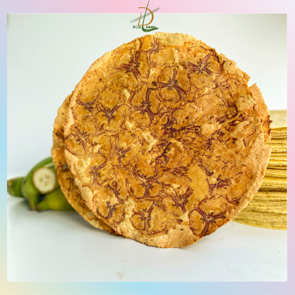 Bộ đôi bánh phồng nướng - bánh phồng chuối nướng - bánh phồng mì nướng - béo ngọt giòn ngon - 10 bánh