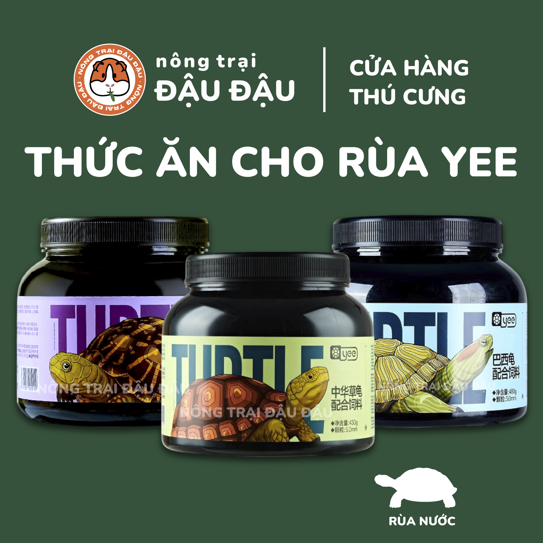 Thức Ăn Rùa Nước Cám Cho Rùa Yee Giàu Protein