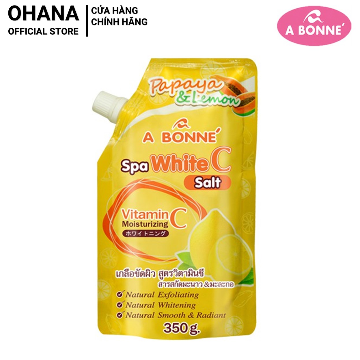 Muối Tắm Tẩy Tế Bào Chết và Làm Trắng Da A Bonne Spa Milk Salt Vitamin C 350g