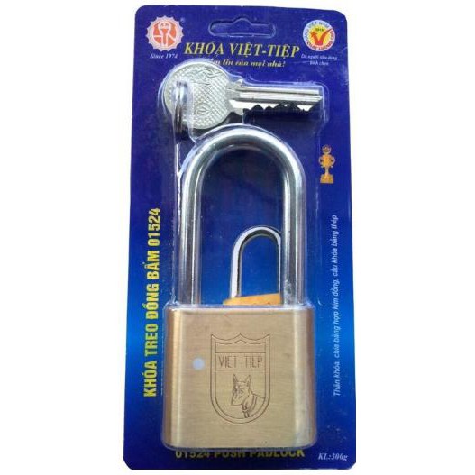 Khóa treo đồng bấm Việt tiệp 01524