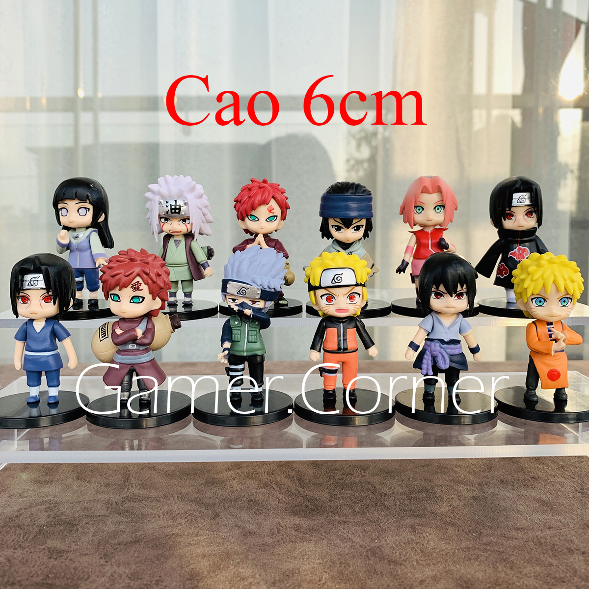 Mô hình các nhân vật naruto chibi (hokage làng lá, sasuke, kakashi, itachi, hinata, jiraira, gaara, sakura, tsunade...) (bán lẻ 1 nhân vật)