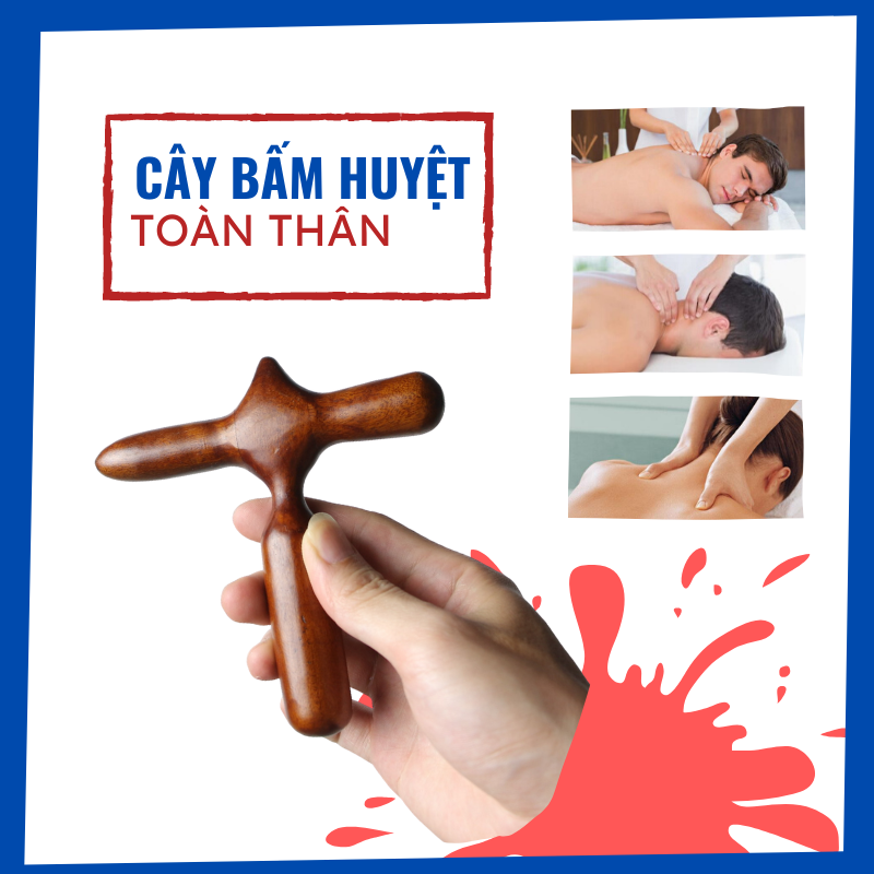 Dụng cụ mát xa bằng gỗ hương
